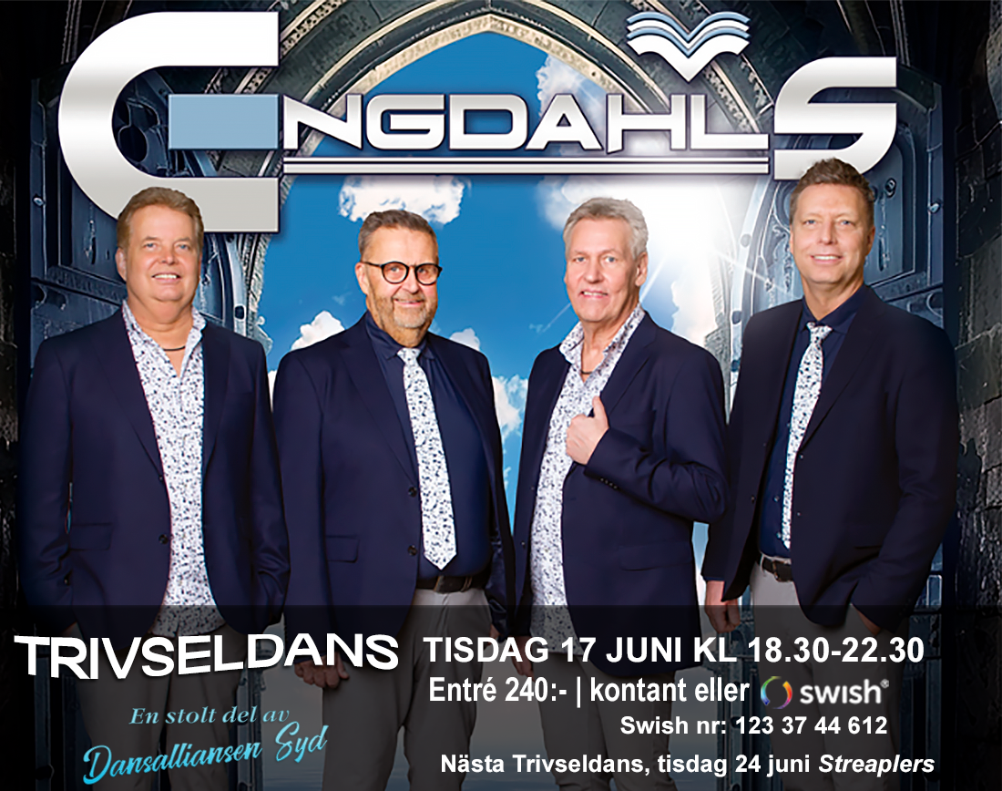 Trivseldans på Björka Loge 17 juni med Engdahls!