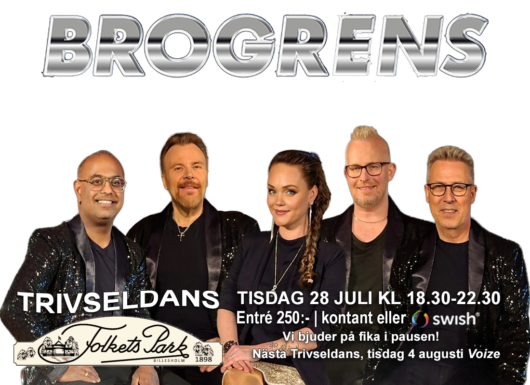 Trivseldans till Brogrens 28 juli